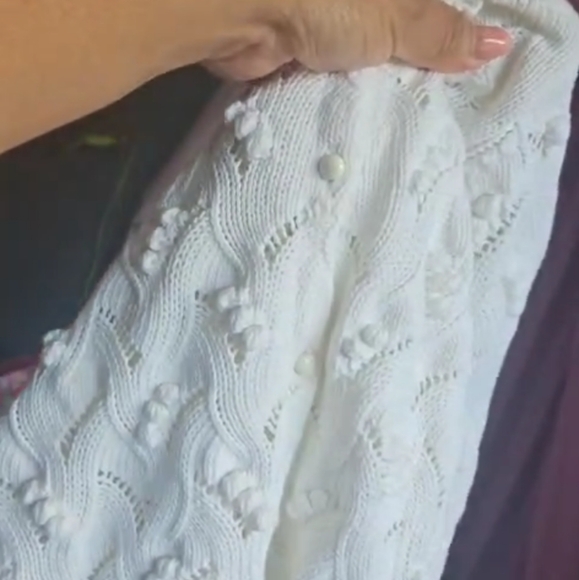 Sezane White Knit Cardigan - Picture 7 of 8